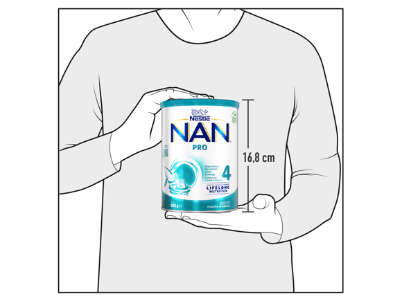 Nestlé NAN PRO 4 mjölkdryck för barn 800g burk size