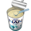 Nestlé NAN PRO 4 mjölkdryck för barn 800g burk open 2